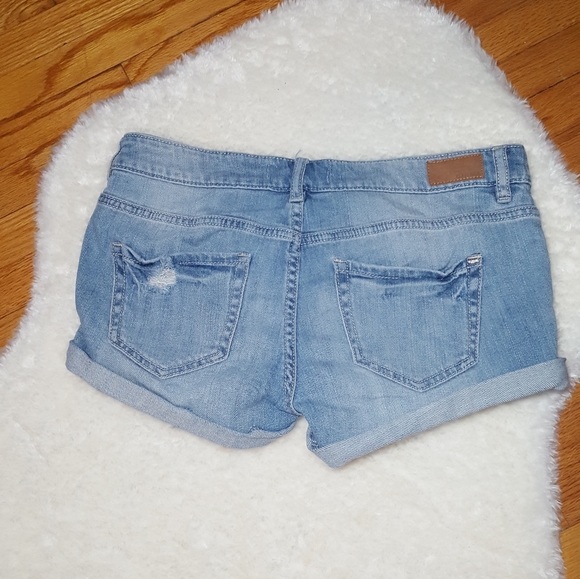 Garage Light Blue Wash Flirty Shorts - Picture 2 of 11